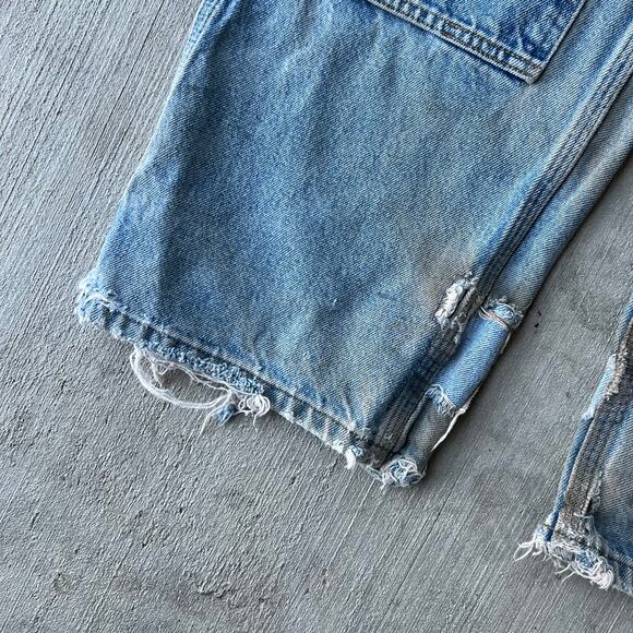 Vintage Y2K Carhartt denim blue jeans double knee work wear carpenter pants - Picture 9 of 11